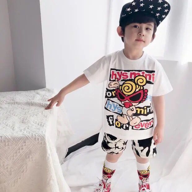 【90-160cm】大流行 新作 2色展開 トップス 男の子 半袖 Ｔシャツ