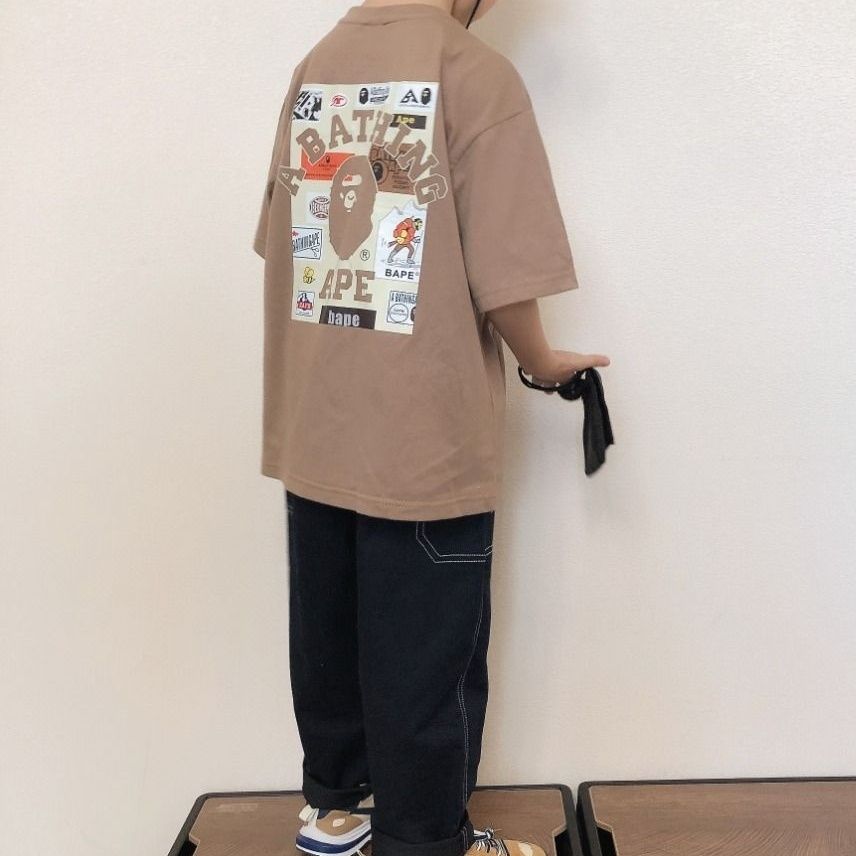 【72時間限定！タイムセール】【100-160cm】お洒落感アップ ファッション 男の子 大人気 プリント Ｔシャツ