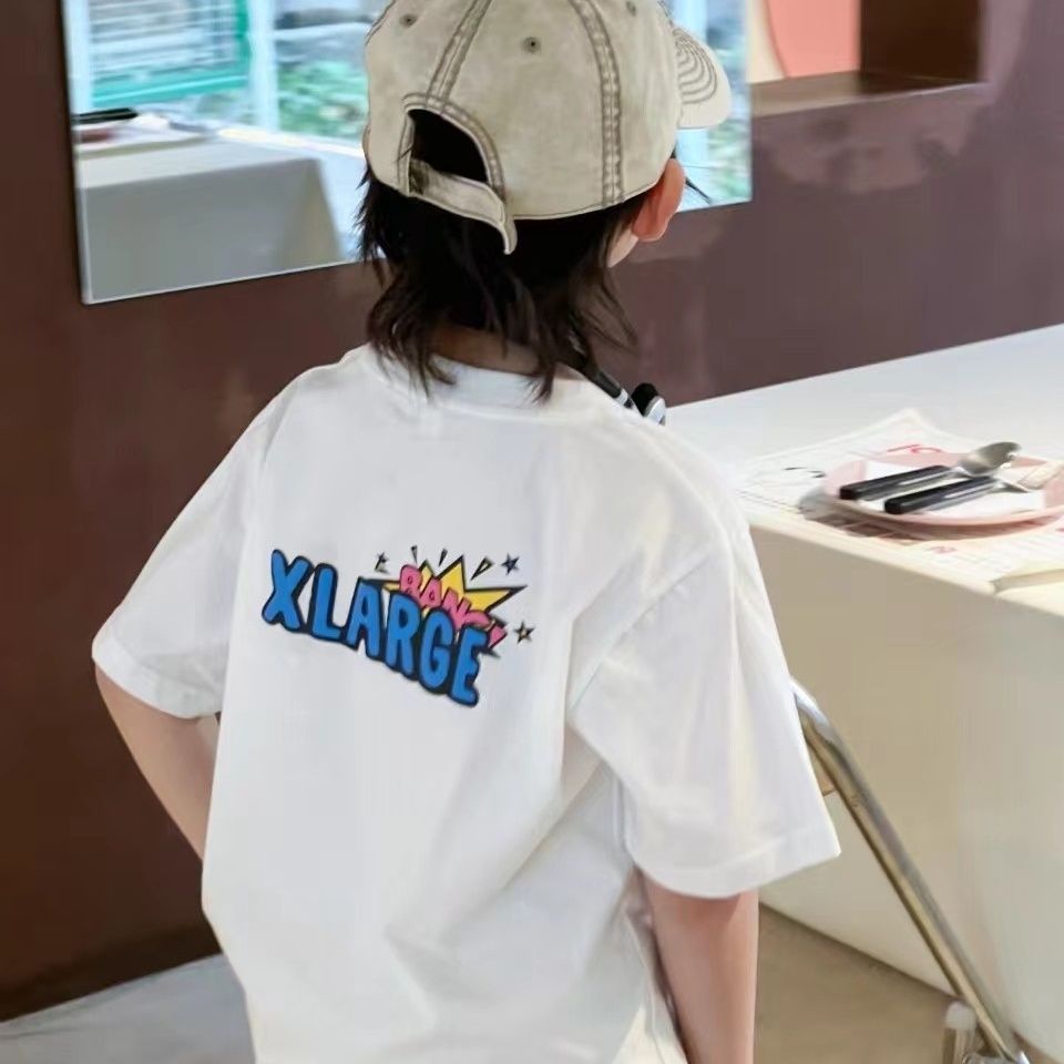 【100-160cm】個性的なデザイン 韓国 子供 男の子 プリント トップス