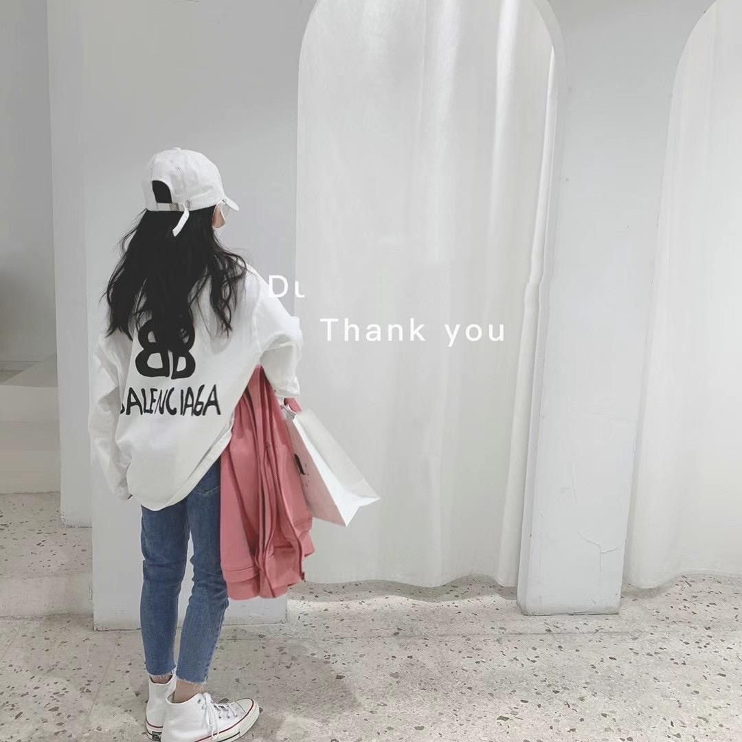 【100-160cm】よく売れる 可愛い ルーズ キレイめ トレンド 人気 合わせやすい 長袖 Tシャツ