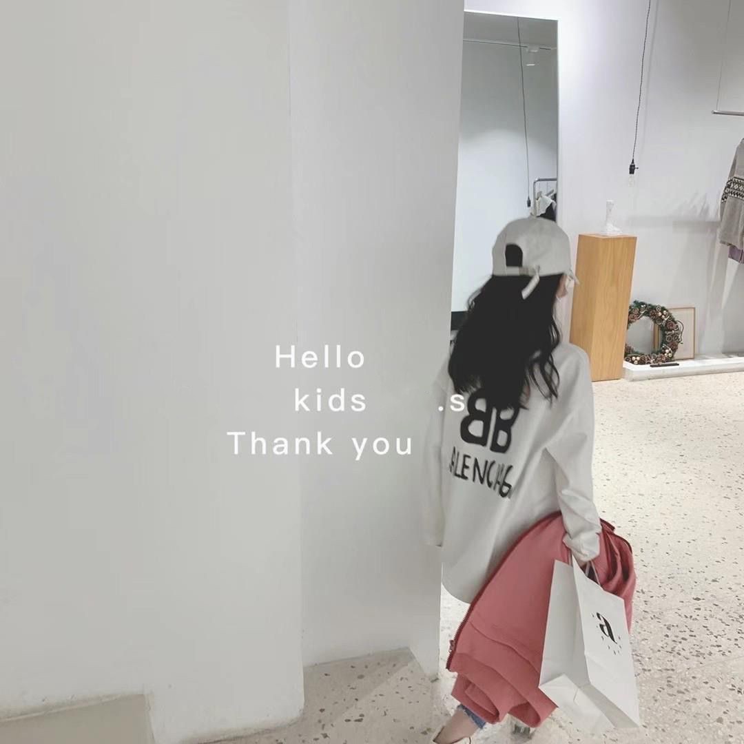 【100-160cm】よく売れる 可愛い ルーズ キレイめ トレンド 人気 合わせやすい 長袖 Tシャツ