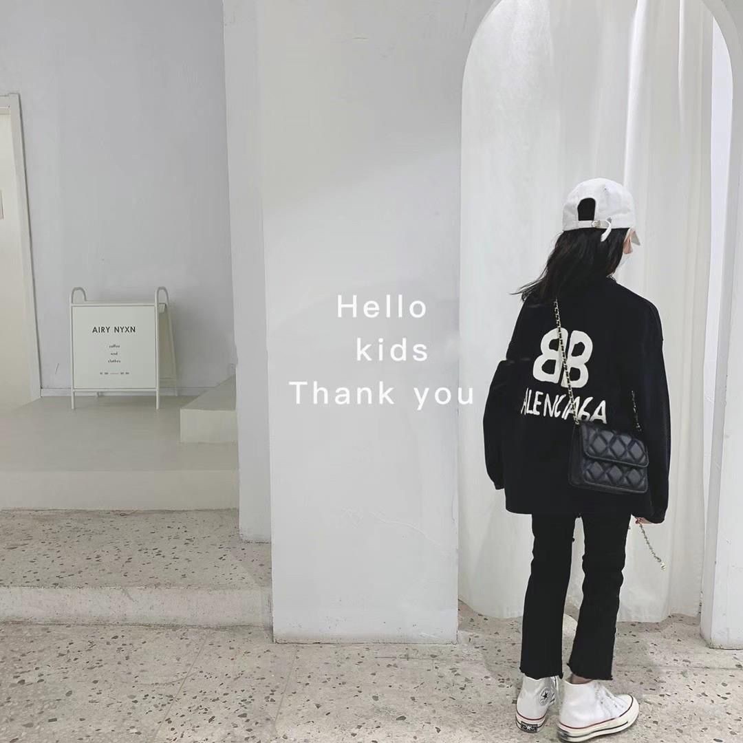 【100-160cm】よく売れる 可愛い ルーズ キレイめ トレンド 人気 合わせやすい 長袖 Tシャツ