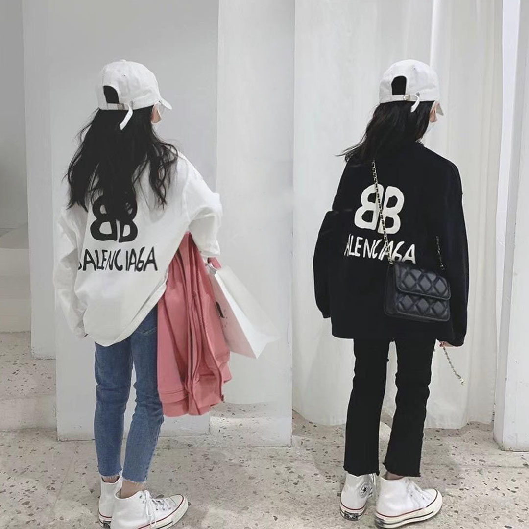【100-160cm】よく売れる 可愛い ルーズ キレイめ トレンド 人気 合わせやすい 長袖 Tシャツ