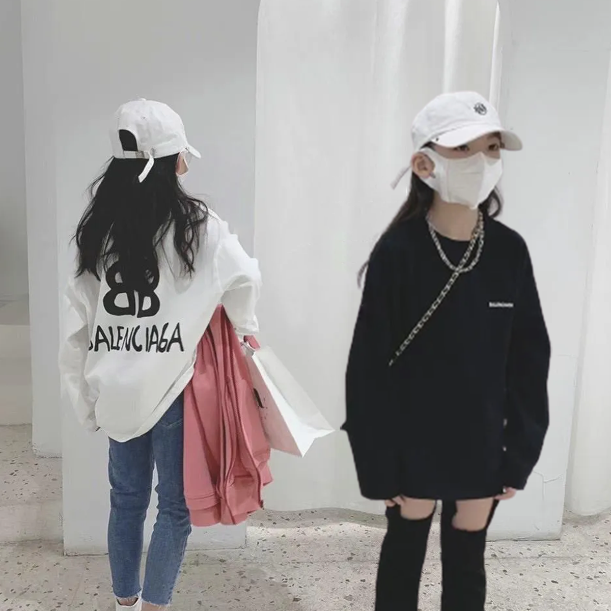 【100-160cm】よく売れる 可愛い ルーズ キレイめ トレンド 人気 合わせやすい 長袖 Tシャツ