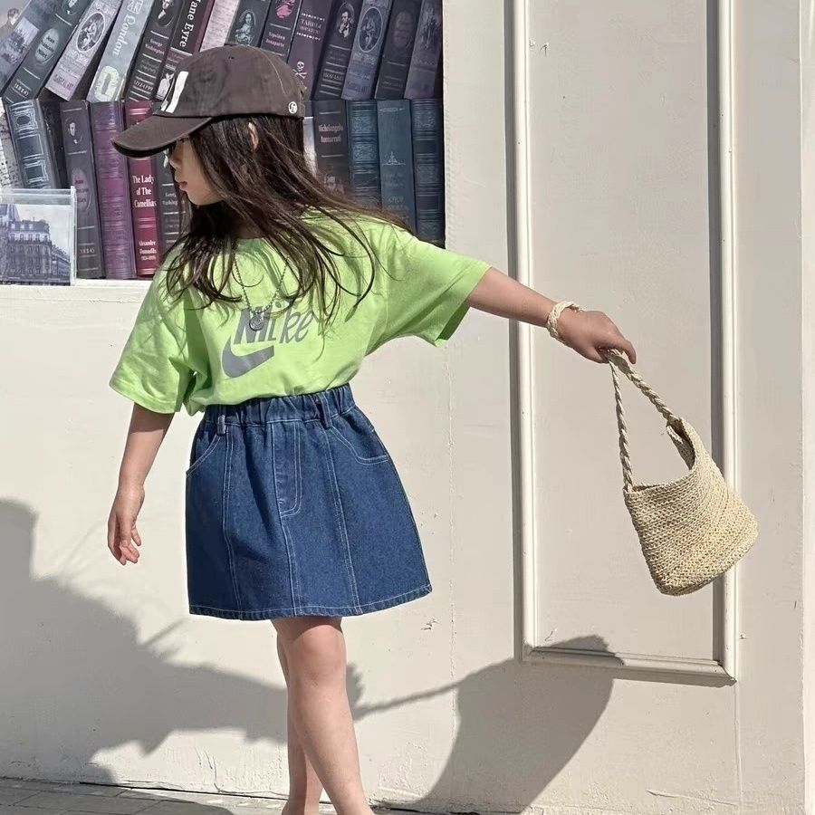 【90-160cm】夏 新登場 ファッション 合わせやすい 子供服 日常 カジュアル 着せやすい シンプル 無地 Tシャツ