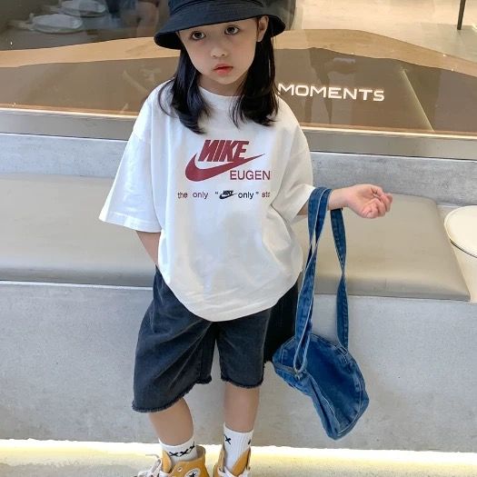 【90-160cm】超人気商品 気質満点 ファッション 3色選べる 女の子 ゆったり オーバーサイズ Ｔシャツ
