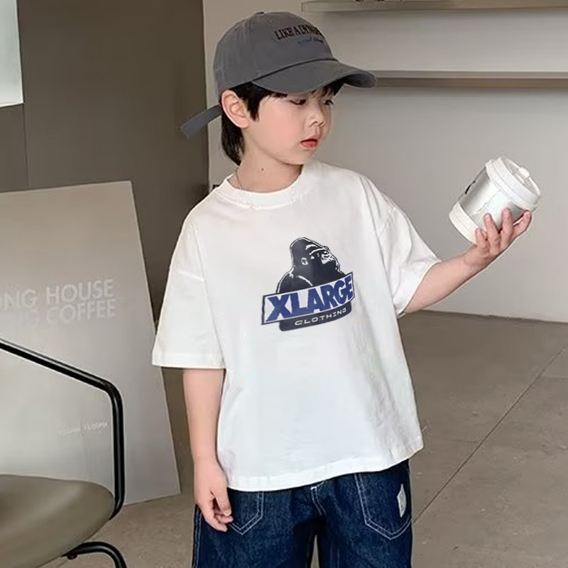 【90-160cm】最愛の一着 好感度UP ファッション ゆったり オーバーサイズ プルオーバー 男の子 カッコイイ Tシャツ