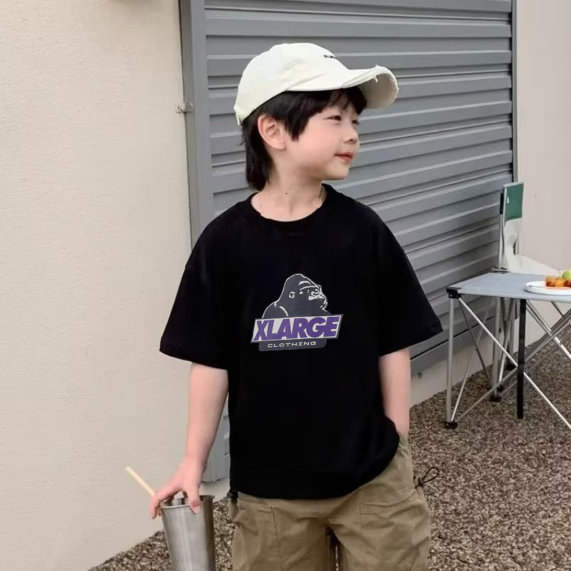 【90-160cm】最愛の一着 好感度UP ファッション ゆったり オーバーサイズ プルオーバー 男の子 カッコイイ Tシャツ