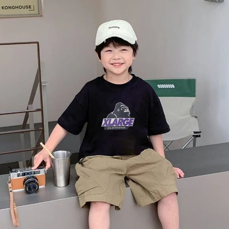 【90-160cm】最愛の一着 好感度UP ファッション ゆったり オーバーサイズ プルオーバー 男の子 カッコイイ Tシャツ