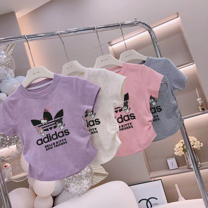 【110-160cm】大人気 定番 ディリー アルファベット 合わせやすい 半袖 Tシャツ