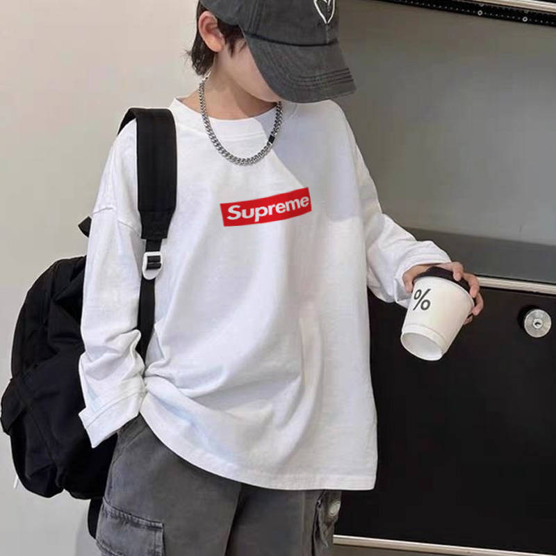 【90-160cm】人気上昇中シンプル カジュアル アルファベット トレンド 合わせやすい 長袖 Tシャツ