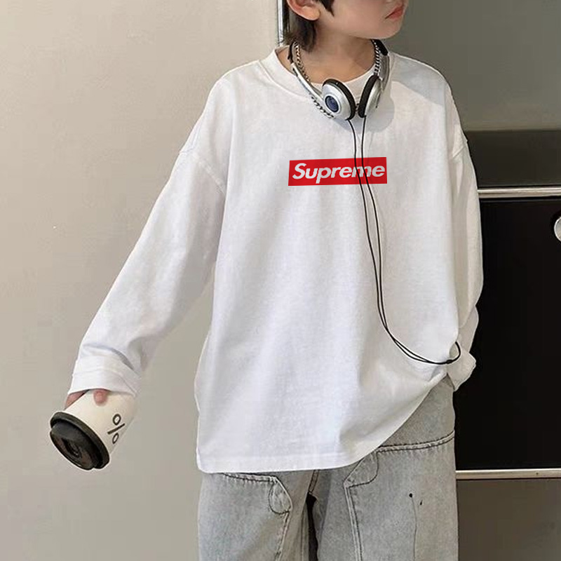 【90-160cm】人気上昇中シンプル カジュアル アルファベット トレンド 合わせやすい 長袖 Tシャツ