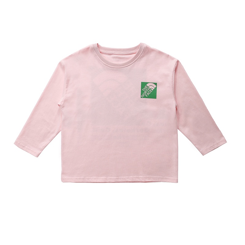 【100-160cm】着回し力抜群 アルファベット ラウンドネック トレンド カジュアル 長袖 Tシャツ