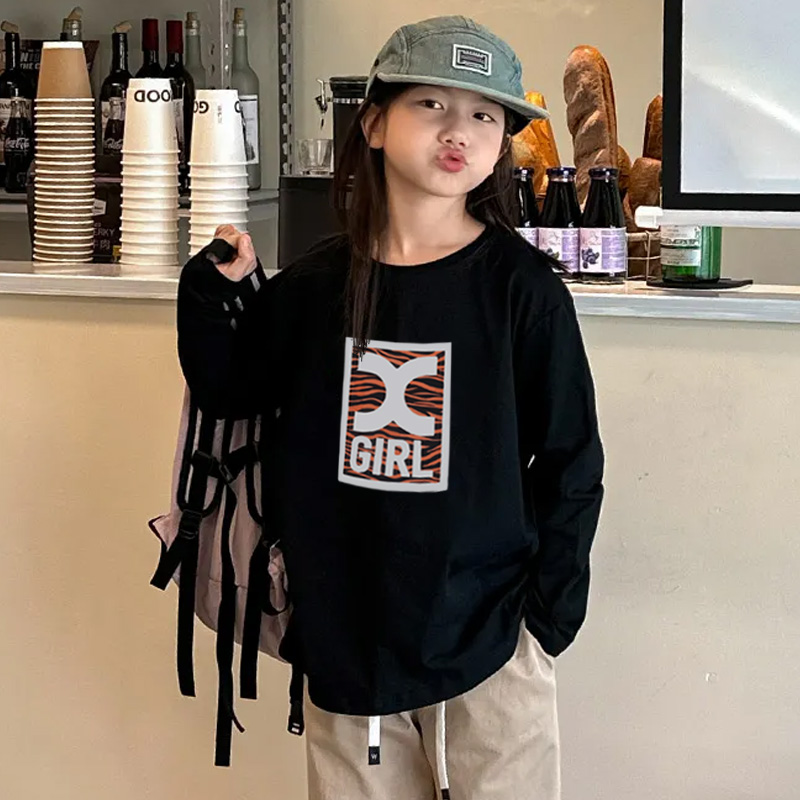 【90-160cm】超人気商品 特別なデザイン おしゃれ 定番 絶対欲しい 女の子 カジュアル 長袖 Ｔシャツ