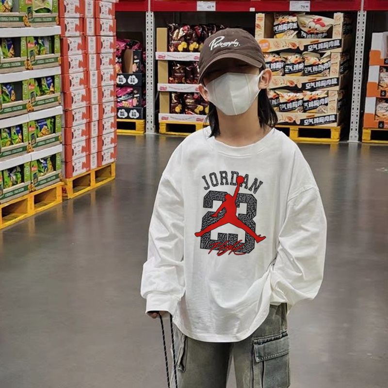 【110-170cm】特別なデザイン カッコイイ 超人気商品 合わせやすい カジュアル 男の子 長袖Ｔシャツ
