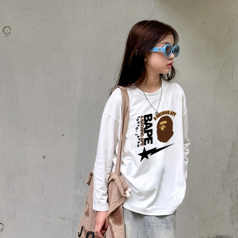 【90-160cm】絶対欲しい！ 売れ筋 着心地良い 合わせやすい 大人気トレンド 長袖 Tシャツ