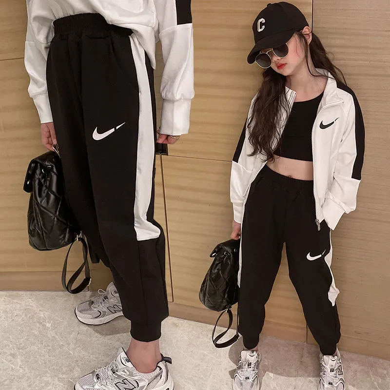 【120-160cm】二点セット 存在感アップ 売れ筋 おしゃれ 女の子 アウター+パンツ セットアップ