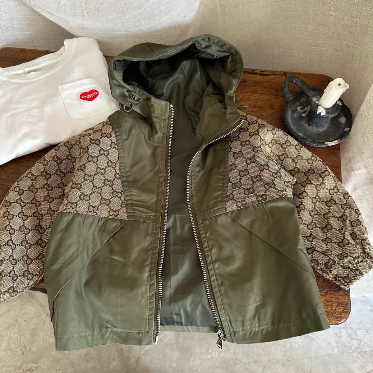 【90-140cm】合わせやすい 絶対欲しい 超人気商品 トレンド フード付き カジュアル 男の子 アウター