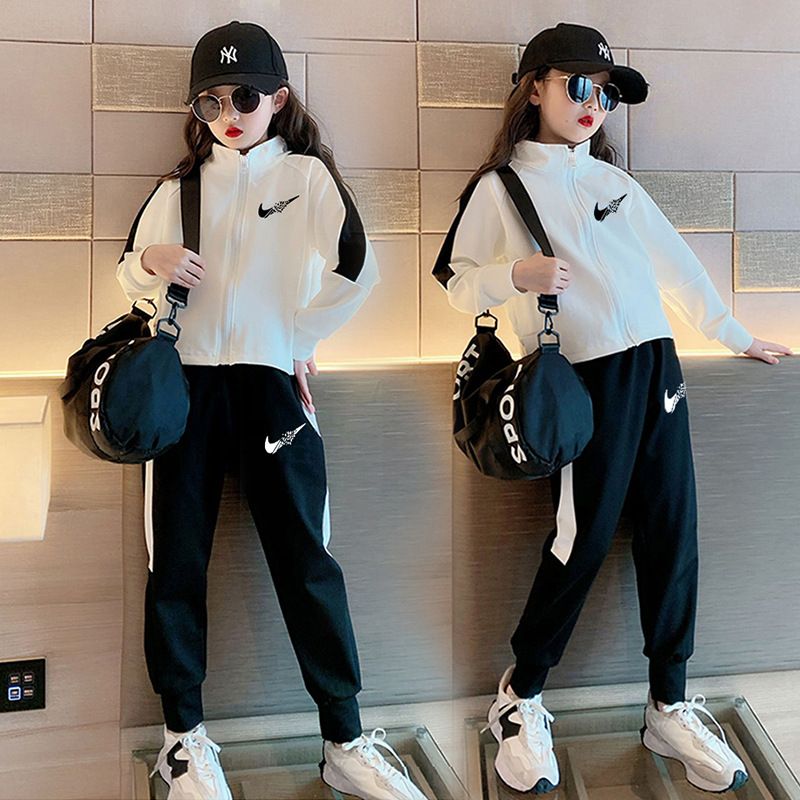 【120-160cm】二点セット 絶対欲しい 今季注目 カッコイイ おしゃれ 女の子 アウター+パンツ セットアップ