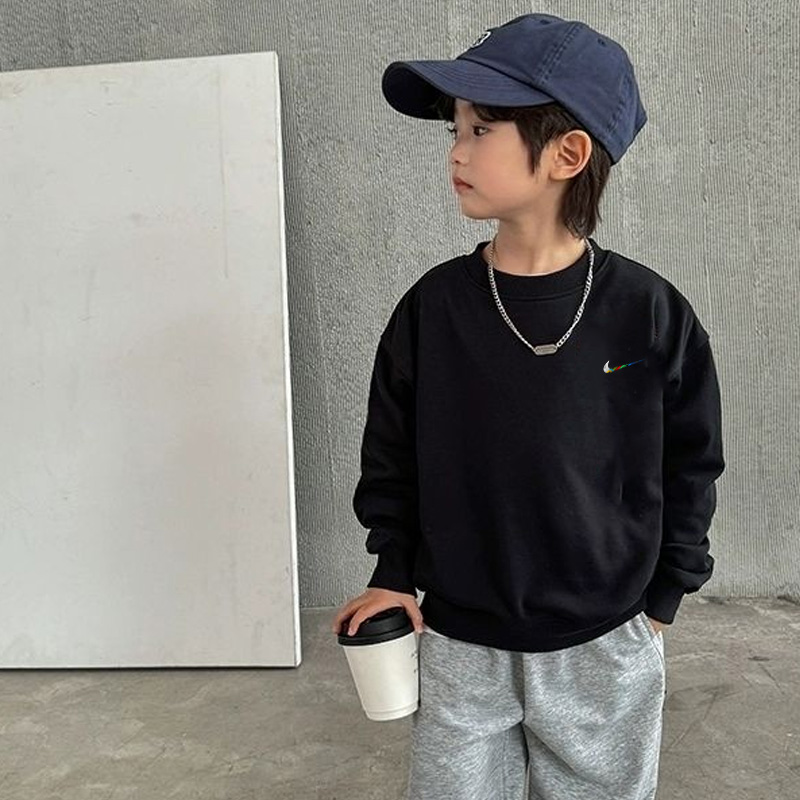 【90-160cm】よく売れる ラウンドネック トレンド 定番 着心地良い アルファベット 長袖 トレーナー