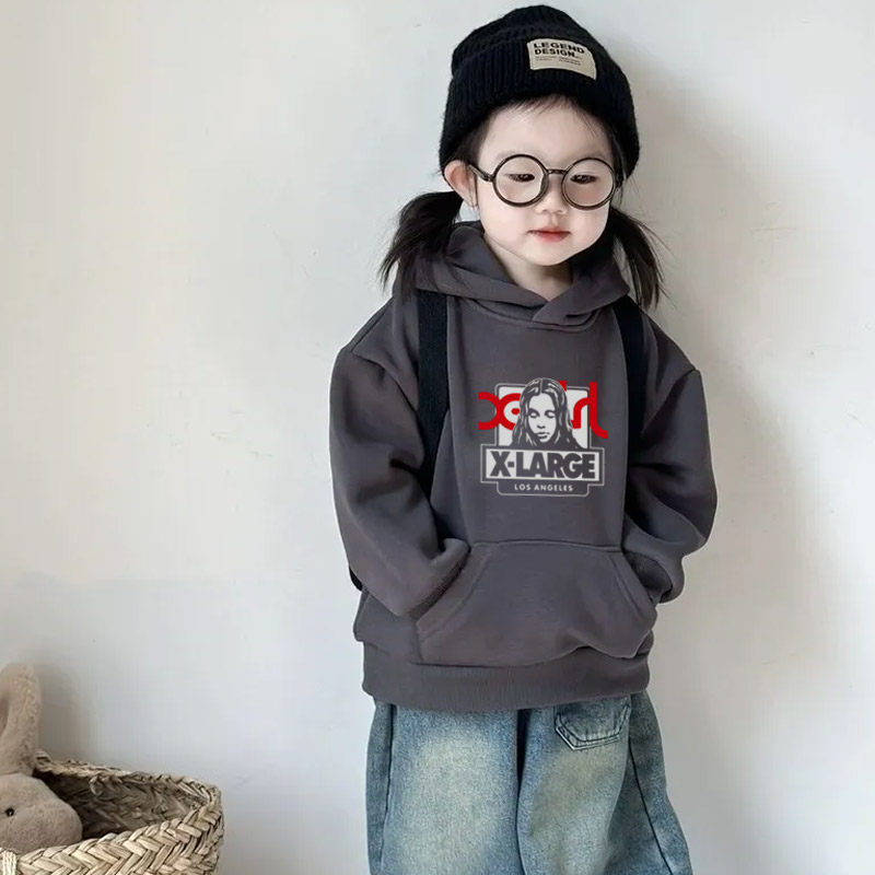 【90-160cm】存在感アップ おしゃれ カジュアル 合わせやすい 女の子 フード付き パーカー