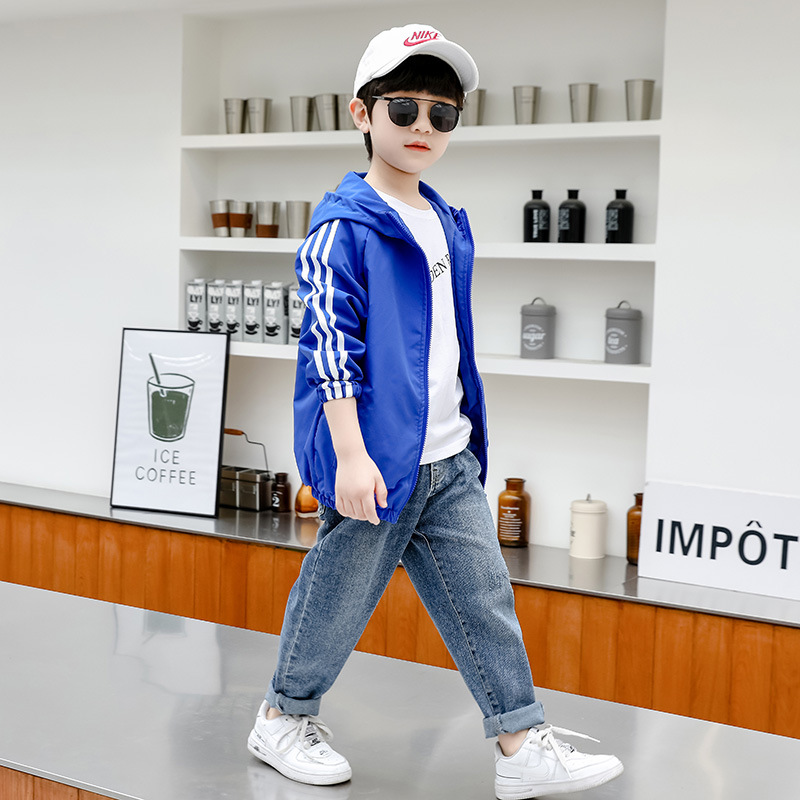 【110-170cm】おすすめ カジュアル 合わせやすい カッコイイ フード付き 男の子 ジャケット