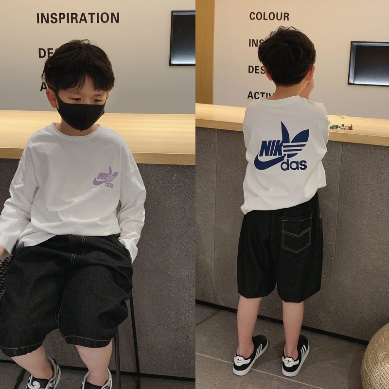 【90-160cm】絶対欲しい!無地 快適 ルーズ 合わせやすい トレンド 長袖 Tシャツ