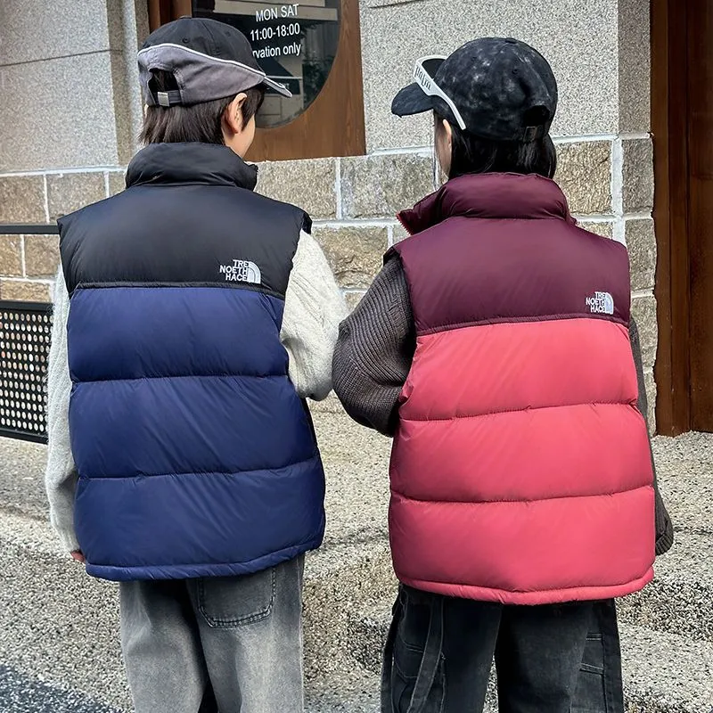 【120-170cm】着回し最強 大人気 合わせやすい カジュアル 男の子 女の子 ダウンベスト