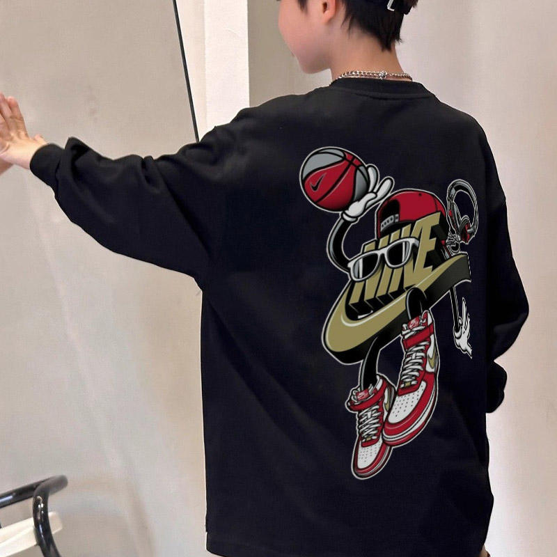 【90-160cm】超人気 楽ちん 合わせやすい カッコイイ カジュアル 快適 着やすい 長袖 Tシャツ