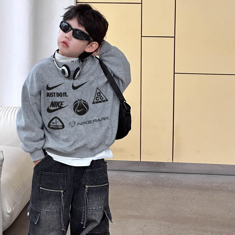 【90-160cm】絶対見逃さないで カジュアル ファッション シンプル 合わせやすい 男の子 トレーナー