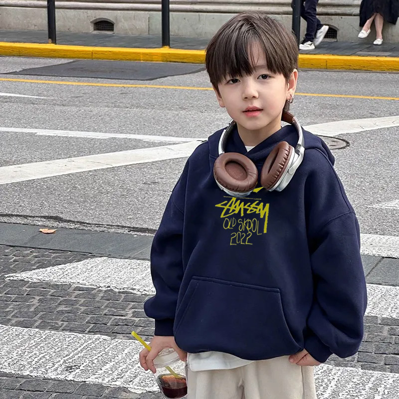 【90-160cm】リラックス感ある カジュアル 合わせやすい 男の子 フード付き パーカー