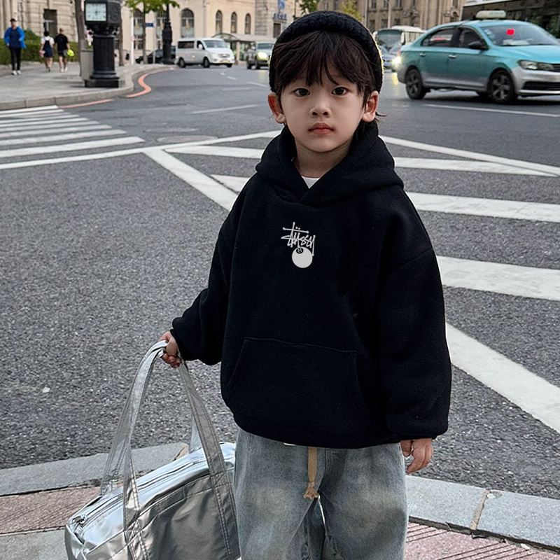 【90-160cm】着回し力抜群 合わせやすい カジュアル 着やすい 男の子 フード付き パーカー