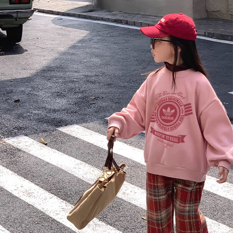 【90-160cm】存在感抜群 可愛い カジュアル シンプル 合わせやすい 女の子 トレーナー