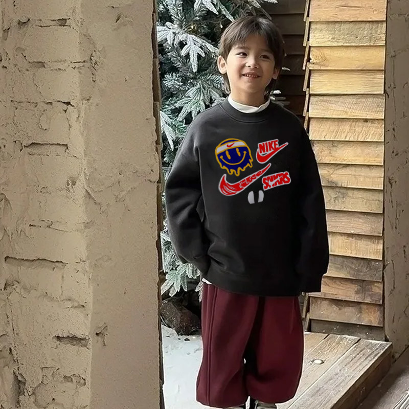 【90-160cm】存在感抜群 シンプル 合わせやすい カジュアル 着やすい 男の子 トレーナー