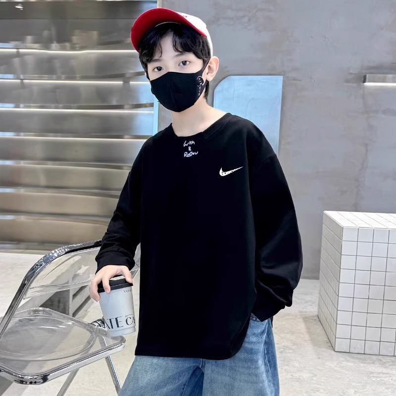 【110-170cm】よく売れる シンプル 着心地良い 合わせやすい トレンド 長袖 Tシャツ