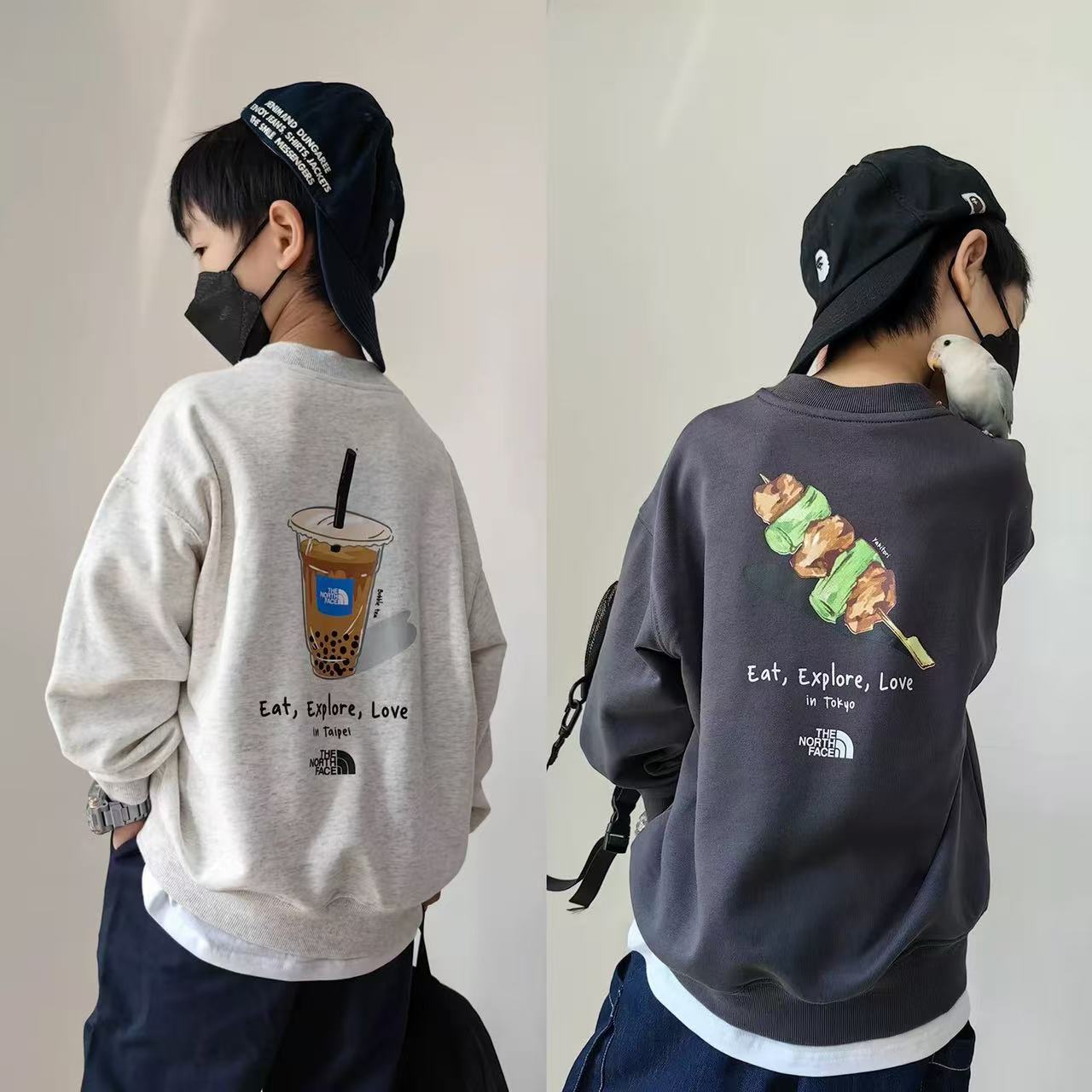 【90-160cm】トレーナー 男の子 ルーズ ラウンドネック カジュアル 人気 大注目 トップス スウェット