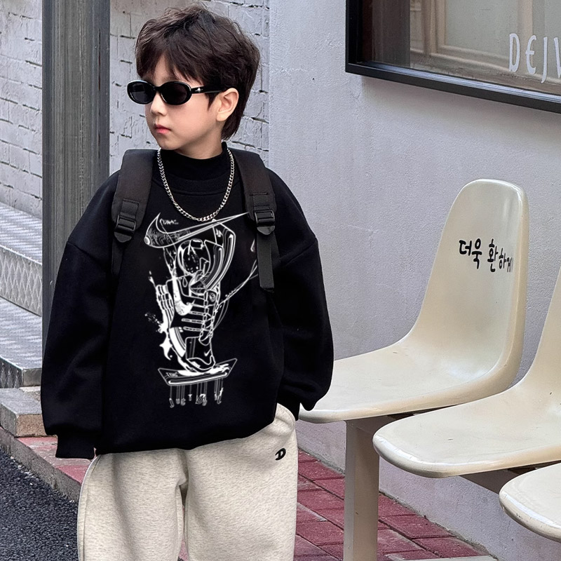 【90-160cm】存在感抜群 爆売れ中 合わせやすい ファッション カッコイイ 男の子 トレーナー