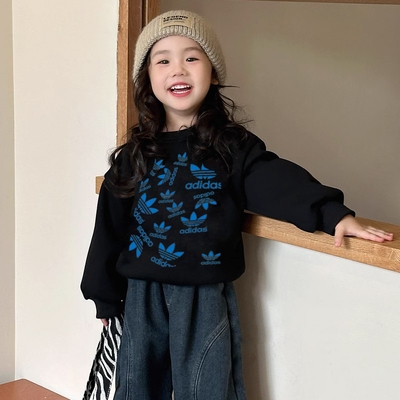 【90-160cm】絶対後悔しない  大人気 合わせやすい プリント 着やすい 女の子 トレーナー