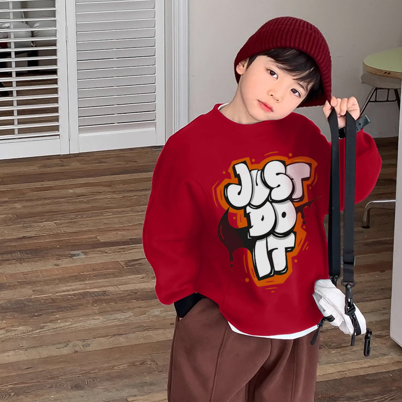 【90-160cm】人気爆発中 売れ筋 アルファベット トレンド カジュアル 男の子 トレーナー