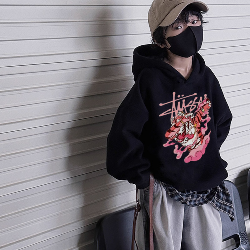 【100-160cm】元気いっぱい 大人気 目立つ 合わせやすい 男の子 フード付き パーカー