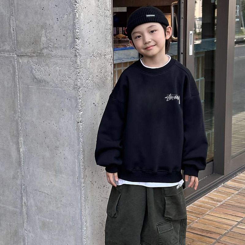 【90-160cm】絶対欲しい 大注目 カッコイイ 合わせやすい カジュアル プリント 男の子 トレーナー