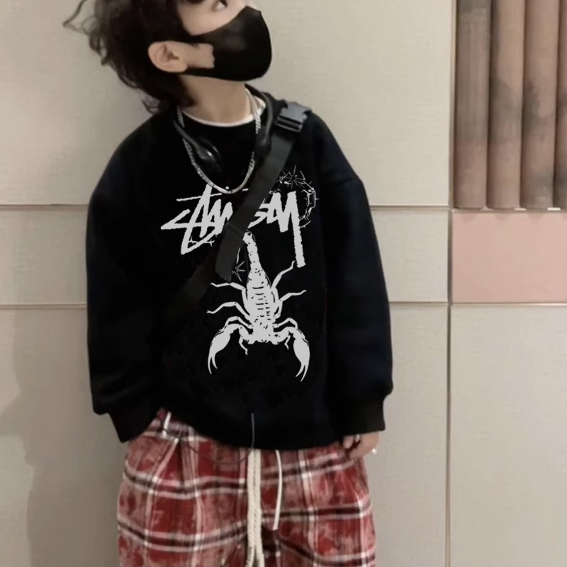 【90-160cm】コンフォート感抜群 大人気 カッコイイ カジュアル 男の子 トレーナー