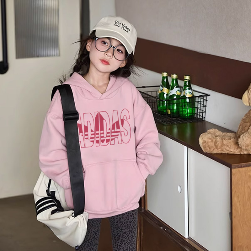 【90-160cm】絶対欲しい 好感度UP シンプル 合わせやすい 女の子 フード付き パーカー