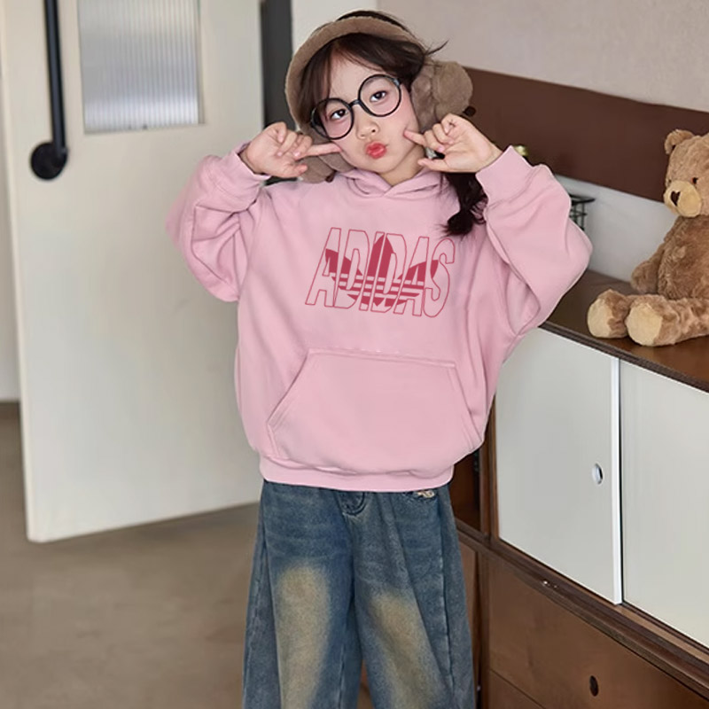 【90-160cm】絶対欲しい 好感度UP シンプル 合わせやすい 女の子 フード付き パーカー