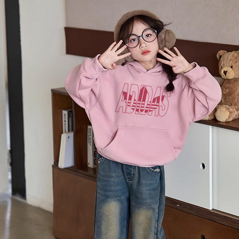 【90-160cm】絶対欲しい 好感度UP シンプル 合わせやすい 女の子 フード付き パーカー