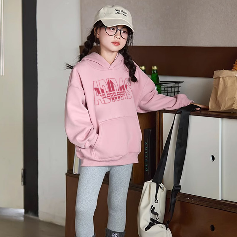 【90-160cm】絶対欲しい 好感度UP シンプル 合わせやすい 女の子 フード付き パーカー
