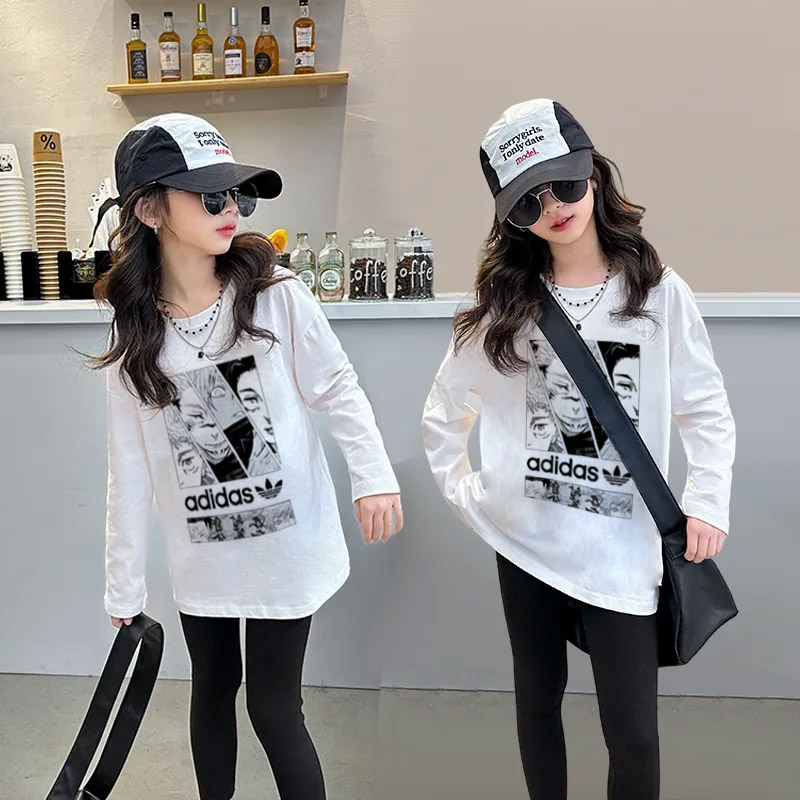 【90-160cm】お気に入り 大人気 おしゃれ カジュアル トレンド 女の子 長袖 Tシャツ