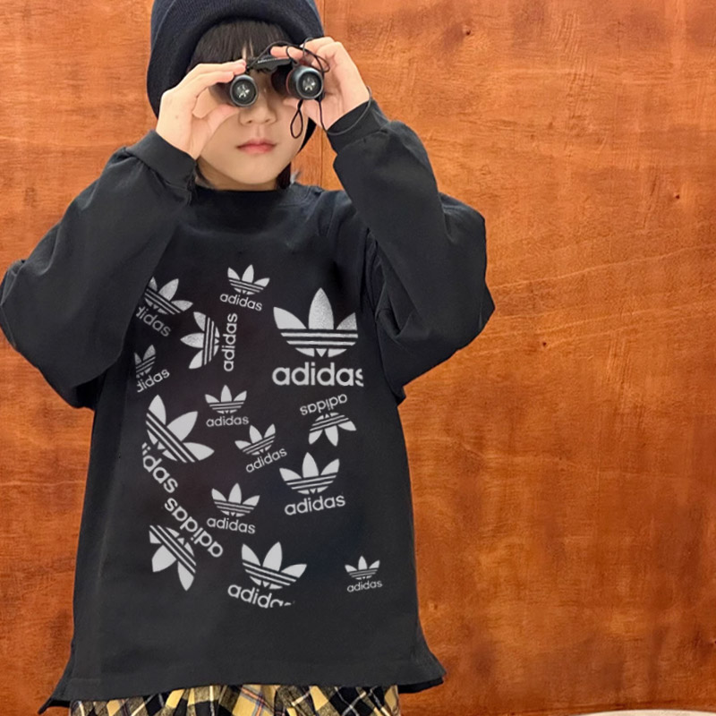 【90-160cm】元気いっぱい 大人気 トレンド カジュアル 合わせやすい 長袖 Ｔシャツ