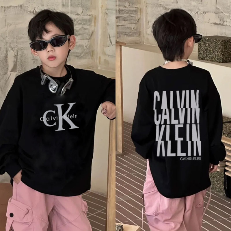 【90-160cm】着回し力抜群 大人気 アルファベット プリント 男の子 長袖 Ｔシャツ