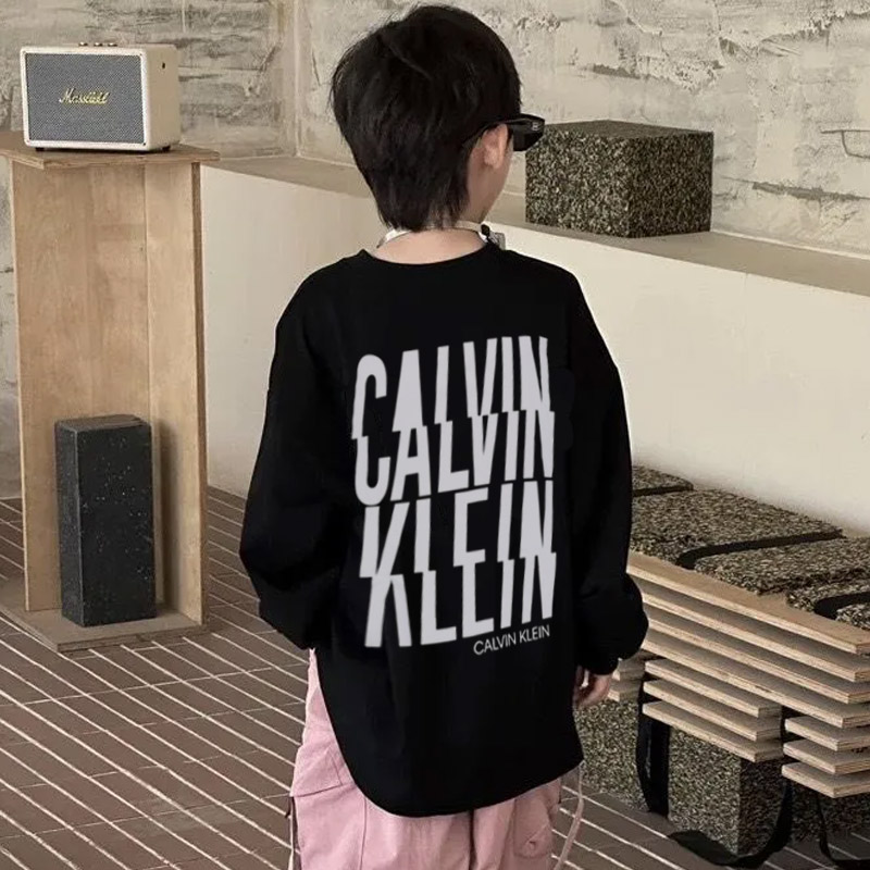 【90-160cm】着回し力抜群 大人気 アルファベット プリント 男の子 長袖 Ｔシャツ